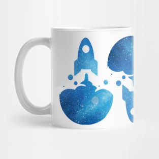 Rocket Pattern Mug